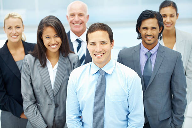 employees standing together